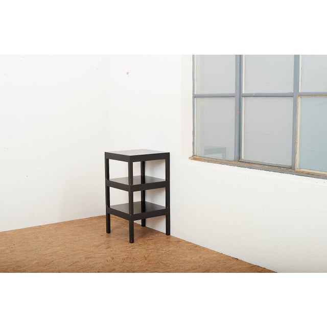 Black Vintage Nesting Tables in Wood Lacquered Black by Ulrich P. Wieser for Wohnbedarf, 1958, Set of 3 For Sale - Image 8 of 17