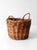 Farmhouse Vintage Handwoven Wicker Basket With Twisted Handles For Sale - Image 3 of 11