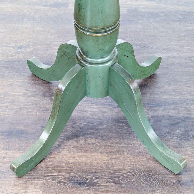 Pier 1 Imports Wood Pedestal End Table For Sale In San Francisco - Image 6 of 7