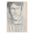 1961 Portrait of a Man Graphite Drawing For Sale