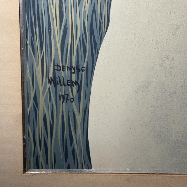 Denyse Willem, The Secret 3 Naked Women / Nymphs, 1970s, Watercolor For Sale - Image 9 of 17