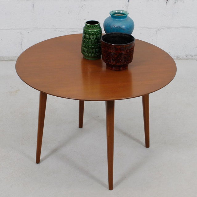 Round Mid Century Coffee Table with Splayed Legs in the ...