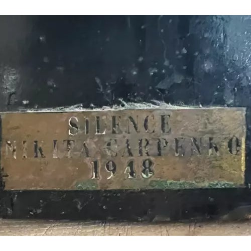 Nikita Carpenko/Karpenko Sculpture -Hand Carved, Decorative Abstract Modernism Modigliani For Sale - Image 9 of 9