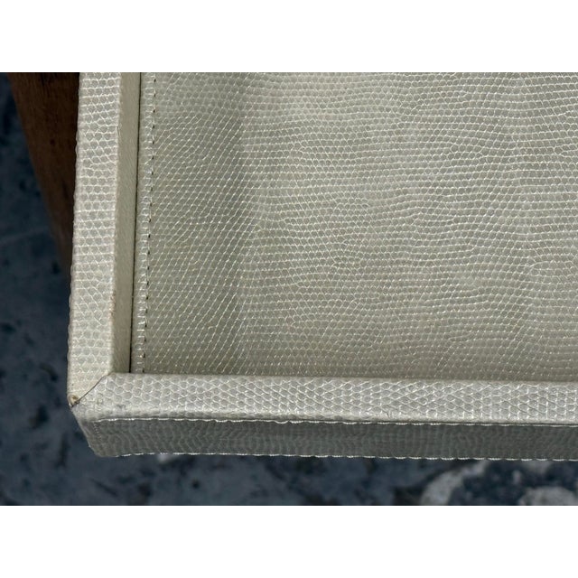 Contemporary Faux Shagreen Serving Tray For Sale In San Francisco - Image 6 of 12
