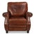 English English Club Leather Recliner in Chestnut Brown For Sale - Image 3 of 11