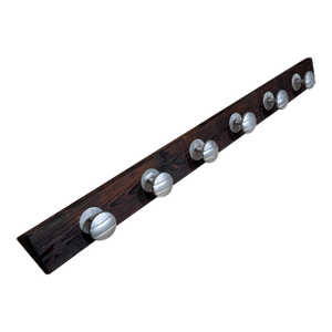 Set 7 Aluminum Coat Racks Hooks Europe Jean Prouve Era Mid Century