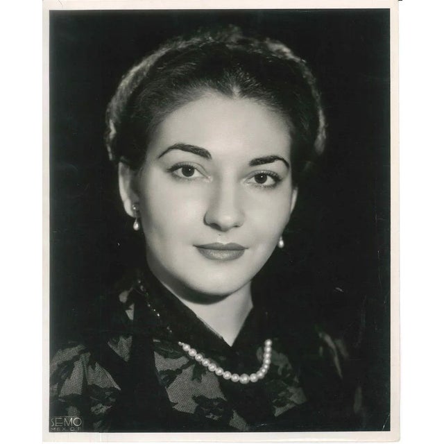 The Young Callas - Vintage Original Photograph of Maria Callas - End of 1950-51 1950-51 For Sale - Image 3 of 3
