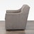 Modern Lexington Taupe Leather Lounge Swivel Chair For Sale - Image 3 of 7