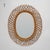 Mid-Century Modern Vintage Wall Mirror with Rattan Frame, 1950s For Sale - Image 3 of 16