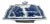 19th Century English Blue & White Covered Vegetable Dish For Sale