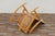 Mid-Century Modern Yugoslavian Woven Rocking Chair & Folding Ottoman | Circa 1960s For Sale - Image 17 of 18