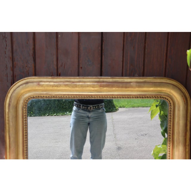 Louis Philippe Gold Mirror, 1850 For Sale - Image 4 of 7