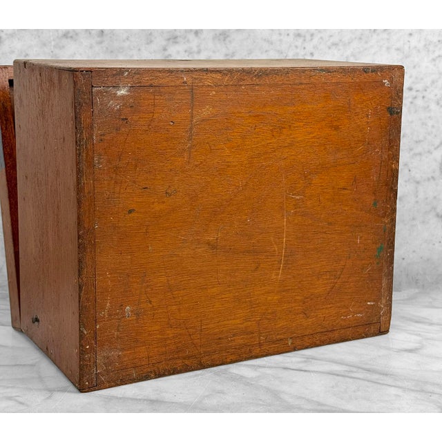 Antique Primitive Traditional Mahogany Storage Box For Sale - Image 12 of 12