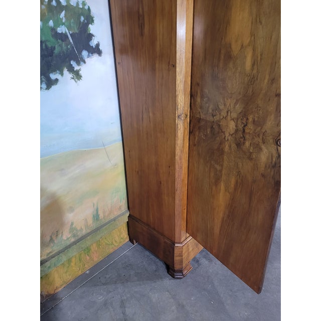 Walnut Wardrobe from Louis Philippe For Sale - Image 4 of 12