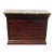 1980s Thomasville Cherry Marble Top Tall Chest Dresser Designer For Sale