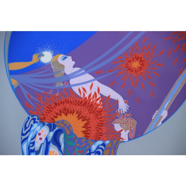 Erte Signed Erte Serigraph 132/300 “Nature’s Vanity” Elegant Art Deco Frame Professionally Framed Gallery Tags For Sale - Image 16 of 17