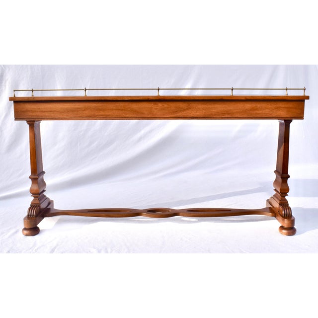 Vintage American Walnut Console Table For Sale - Image 12 of 13