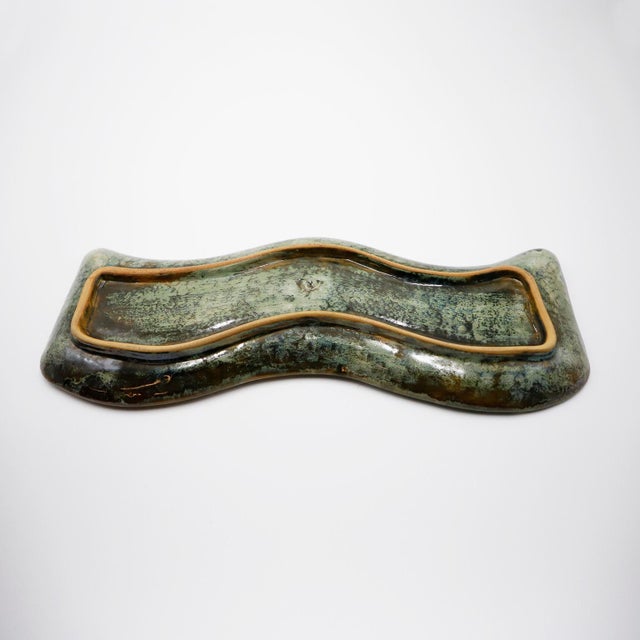 Mexican 1970s Ceramic Stoneware Fruit Platter For Sale - Image 3 of 4