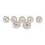 Vintage 2 In. Round Glass Cabinet Drawer Knob Set For Sale