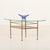 Mid-Century Italian Glass and Brass Table in the style of Gio Ponti, 1970s For Sale - Image 12 of 12