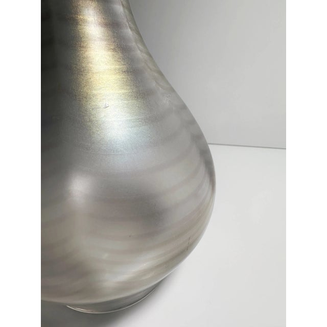 1980s Iridescent Glass Vase by Gallo Jugendstil, 1980s For Sale - Image 5 of 6