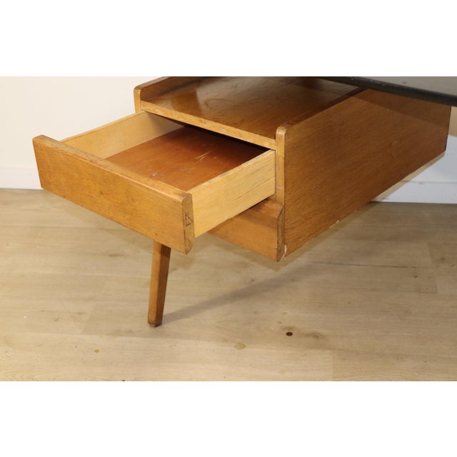 Vintage Oak Desk, 1950s For Sale - Image 15 of 18