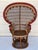 1950s Spectacular 1950 Peacock Rattan Bamboo Armchair in Mackenzie Zie Childs Style For Sale - Image 5 of 9