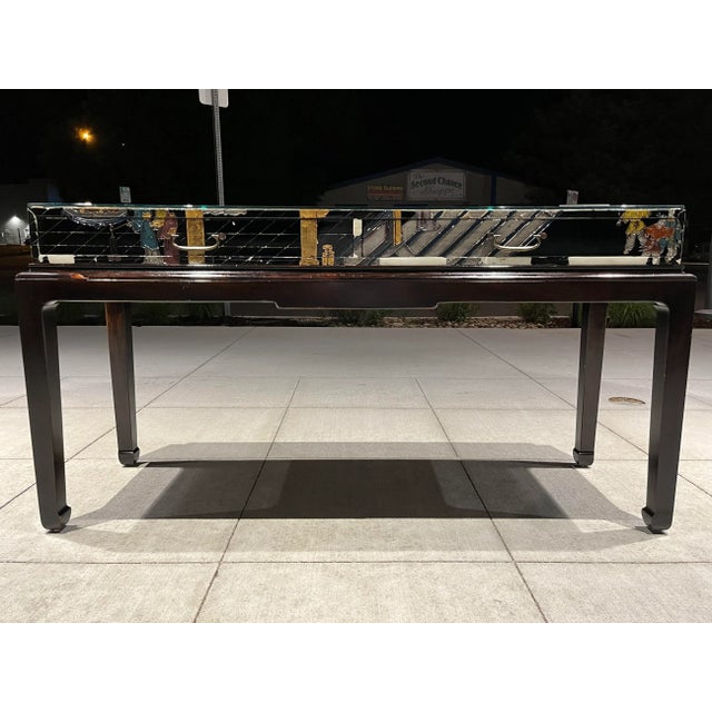 Chinese Export 2 Drawer Lacquered Console For Sale - Image 13 of 13