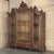 Rococo 19th Century Italian Rococo Walnut Three-Door Display Bookcase ~ Armoire For Sale - Image 3 of 18