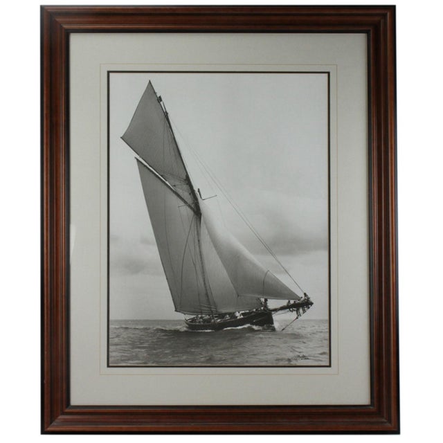 Beken of Cowes yacht photographic prints, signed L/R, 31" x 23" (sight), framed 46 1/2" x 37 1/2". The Art of Sailing...