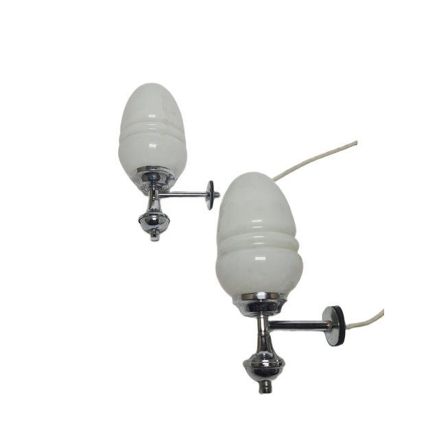 Art Deco Style Sconces, Poland, 1970s, Set of 2 For Sale - Image 10 of 12