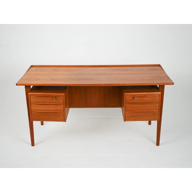 Vintage Teak Desk by Peter Løvig Nielsen, 1960s For Sale - Image 10 of 12