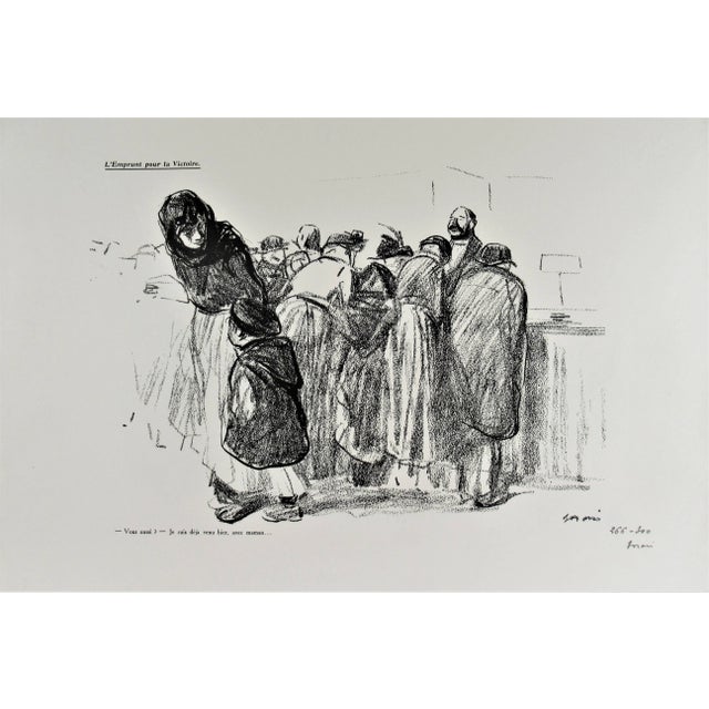 Jean Louis Forain, l' Emprunt Pour la Victoire, 1918 For Sale - Image 4 of 4