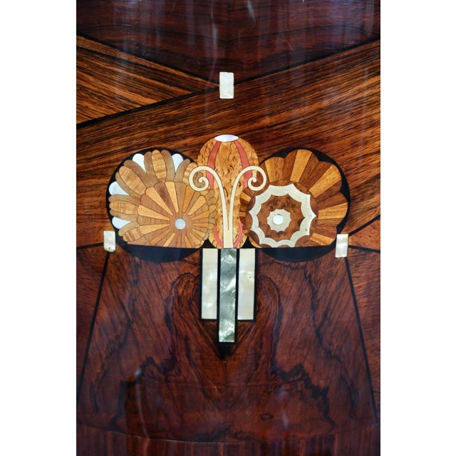 Art Deco Sideboard with Typical Inlays of Various Fruitwoods, 1930s For Sale - Image 9 of 10