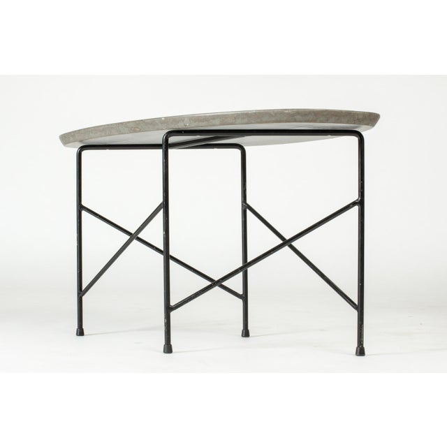 Swedish Modernist Limestone Side Table, 1950s For Sale - Image 4 of 10