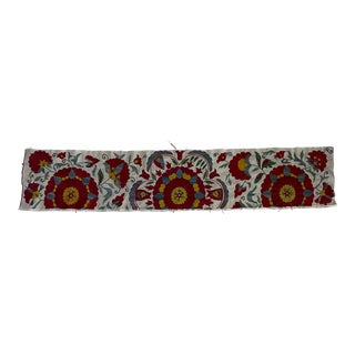 Vintage Silk Embroidery Suzani Textile For Sale