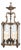 Italian Solid Brass Six-Light Lantern Chandelier For Sale