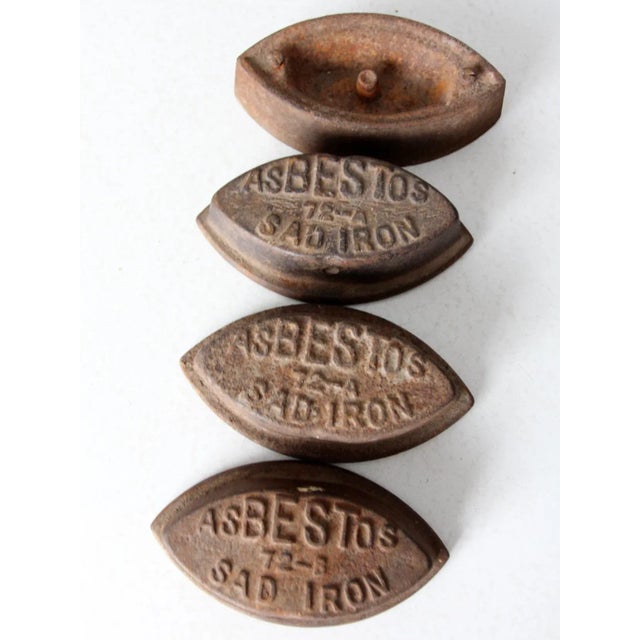 Antique Sad Irons Collection - Set of 4 For Sale - Image 4 of 10