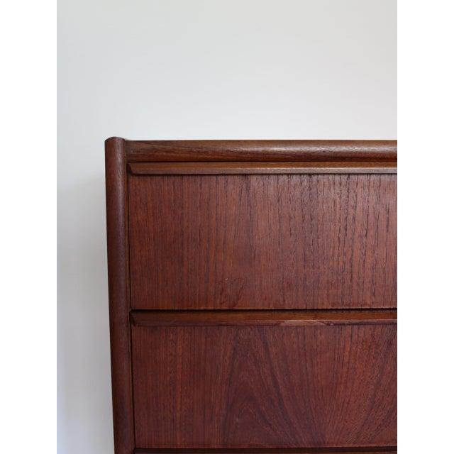 Brown Vintage Danish Chest of Drawers, 1960s For Sale - Image 8 of 9