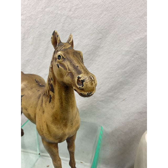 Vintage Iron Full Bodied Horse Doorstop For Sale - Image 4 of 9