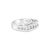 Contemporary Mens Diamond Wedding Band .80cttw 14k White Gold, Size 10 For Sale - Image 3 of 4