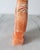 Vintage Hand-Carved Native American Navajo Orange Alabaster Stone Sculpture For Sale - Image 10 of 11