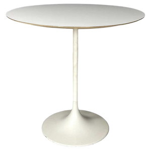 Mid-Century Swiss Modern White Laminate and Metal Coffee Table from Vitra, 1960s