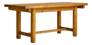 French Pine Dining Table in the Manner of Georges Robert, 1970s