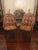 Burgundy Mid 20th Century Set of 4 Rattan Chairs For Sale - Image 8 of 13