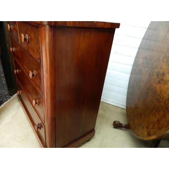 Victorian Mahogany Chest of Drawers, 1890s For Sale - Image 12 of 18