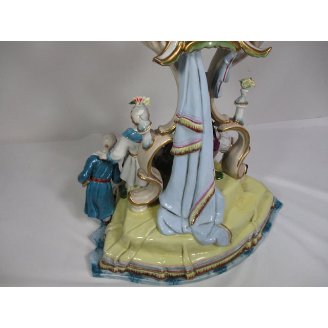 Monumental German Porcelain Figural Group For Sale - Image 9 of 18