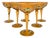 Tre Fuochi Murano Glass Champagne Flutes from Manifattura di Murano, 1960s, Set of 6 For Sale