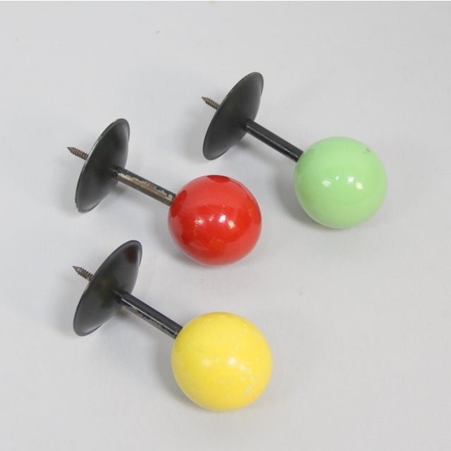 Mid-Century Modern French Hangers, 1950s, Set of 3 For Sale - Image 3 of 4