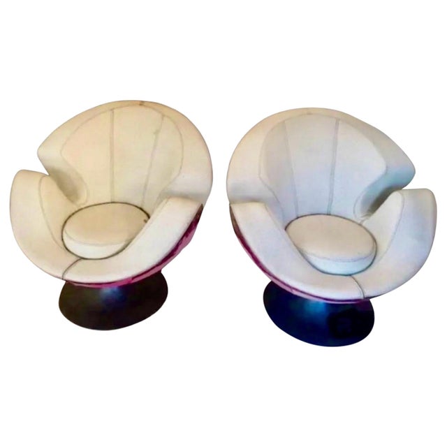 Set of Prototype Model Calla Swivel Armchairs from V.G. Newtrend, Italy, 1990s For Sale - Image 6 of 6